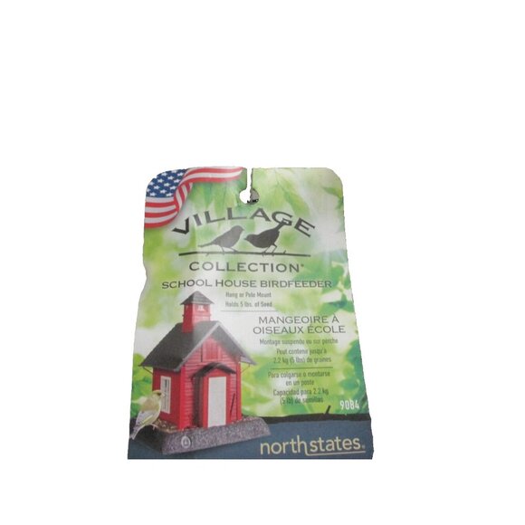 North States 9084 Plastic School House Bird Feeder - Picture 1 of 3